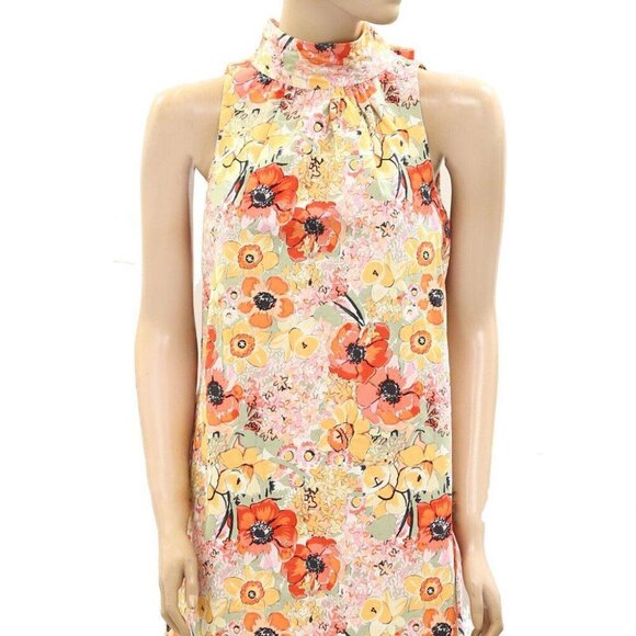 Frances Valentine Slim Maxi Dress Bright Poppy Sleeveless Cotton XS NEW 273774 - Picture 2 of 5